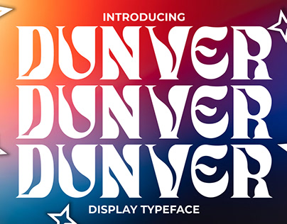 Free Display Font - Dunver
