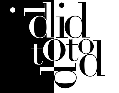 Cartaz tipográfico - Didot