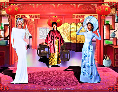 Oriental themed digital art