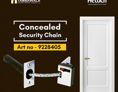 Heavy Duty Concealed Door Chain Guard
