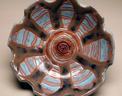 "Nantahala" glazed earthenware bowl