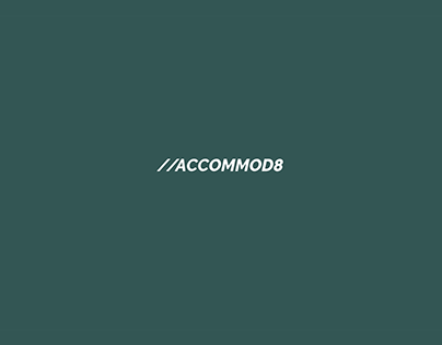 ACCOMMOD8 - WEB / UX