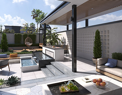 Modern Villa Exterior | 3D Visualization | 3D Render