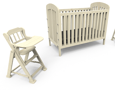 BABY COT AND BABY CHAIR DESIGN