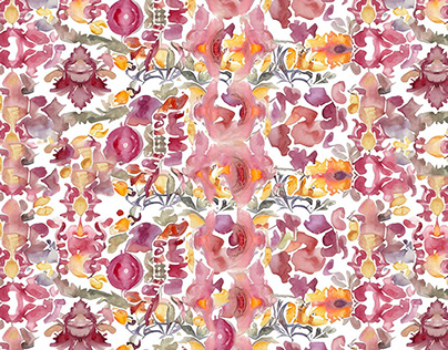 Pattern inspired in renassaince colors