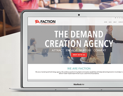 Faction Media - Website Redesign