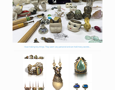Professional Jewelry Artist Website
