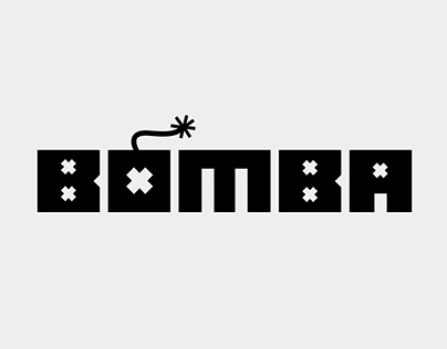 Bomb Typography Logotype Work