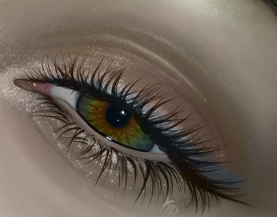 Hazel Eye Digital Painting