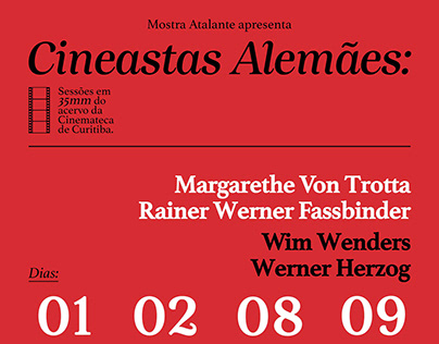 Cine Atalante apresenta: Cineastas Alemães