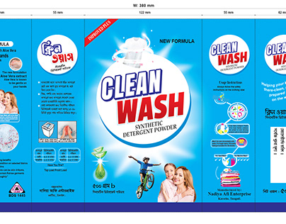 Clean Wash Detergent Powder