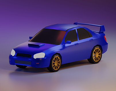 Subaru Impreza WRX STI | LowPoly Car
