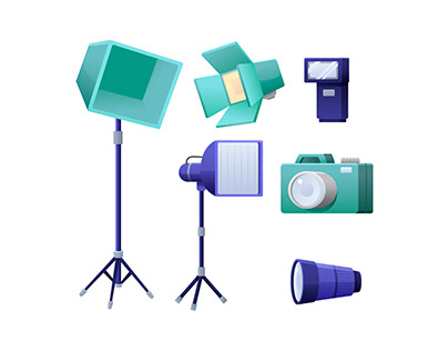 Camera accessories Illustration