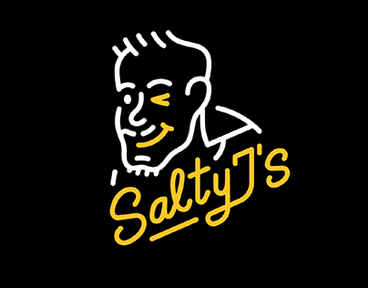 - SALTY J's - BBQ bistro visual identity