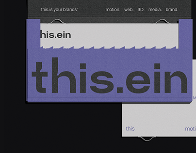 "this.ein" design studio brand identity
