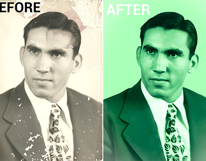 restore old photo damage fix colorize old photos