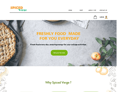 Web design - Spiced Verge (Fakeclient)