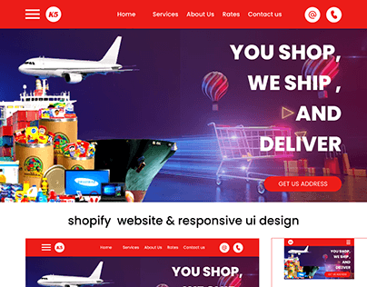 shopify website & responsive UI design