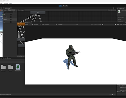 Unity Game Soldier Animation Scene