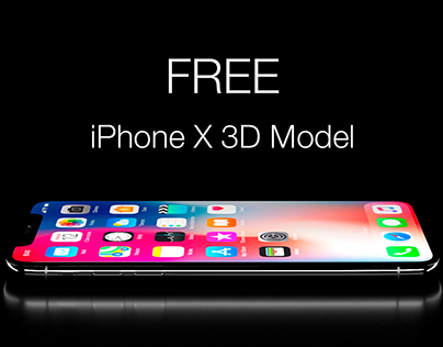 Free iPhone X 3D Model
