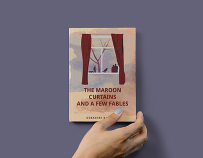 Book Cover Design -The Maroon Curtains and A Few Fables