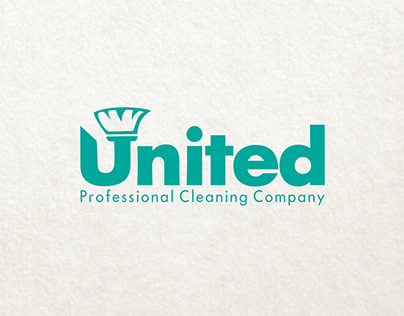 United Professional Cleaning Company Logo Design