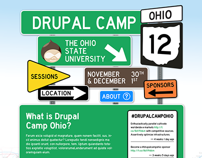 Drupal Camp Ohio 2012 Theme Design