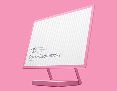 Microsoft Surface Studio Clay Mockup