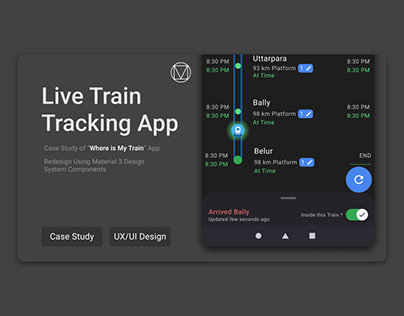 Live Train Tracking App - Case Study | UX/UI
