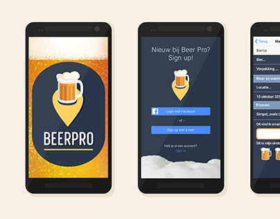 Logo and branding design BeerPro© app