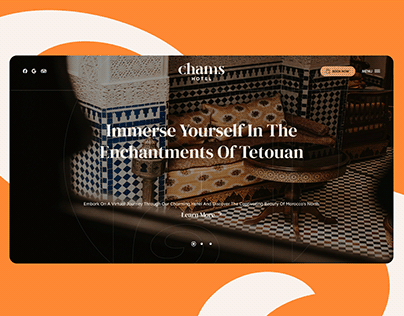 Project thumbnail - Hotel Chams Webdesign & Mockups