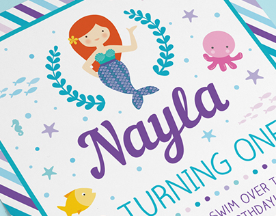 Nayla's birthday invitation