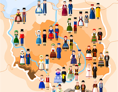 Polish folk costumes