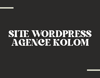 Site wordpress agence Kolom