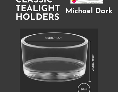 Classic Tealight Holder - Clear (set of 6)