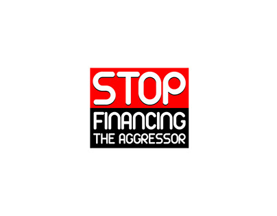 Logotype for Campaign ' Stop FInancin the Aggressor