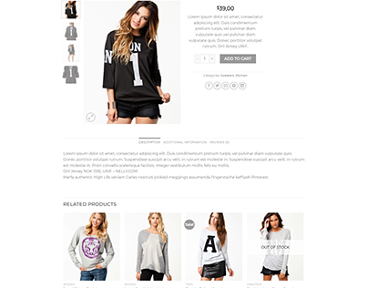 WordPress Flatsome Full Screen Fashion Product Website