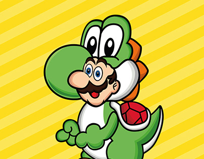 Mario con disfraz de Yoshi