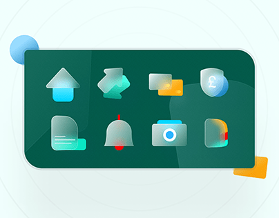 UI/UX | Frosted Glass Icons