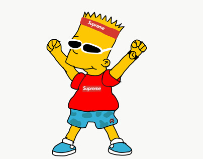 Hypebeast Bart Simpson