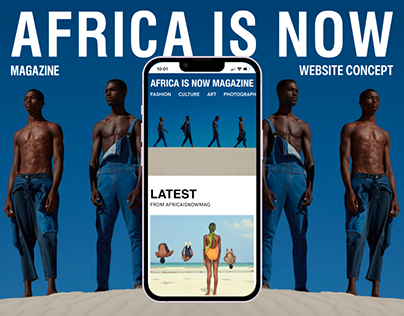 AFRICA IS NOW MAGAZINE WEBSITE CONCEPT