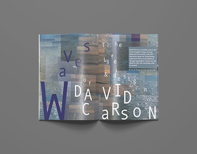 David Carson Inspired Magazine Spread