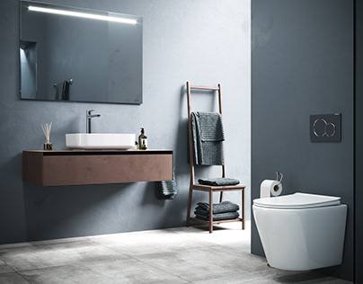 The modern bathroom for Ceramica NOVA