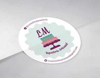 LM - Rediseño logotipo + Tarjetas personales + Stickers