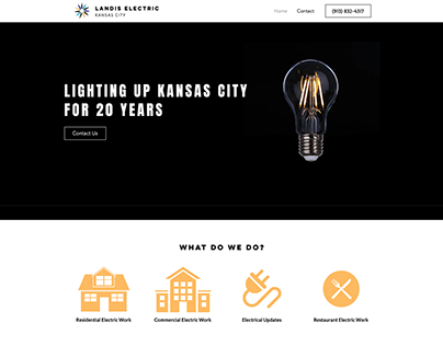 Landis Electric Kansas City | Website Design