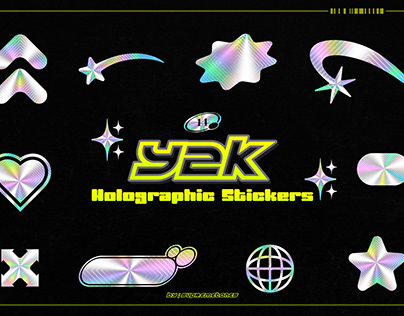 Holo Stickers - Y2K Aesthetics