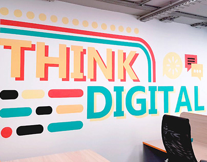 Murals For IT - Company / Lettering Murals
