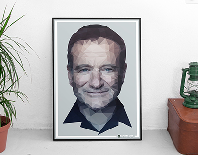 Robin Williams | Low-Poly Art Work