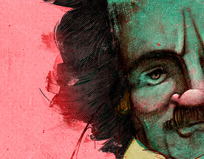 Edgar Allan Poe, digital portrait