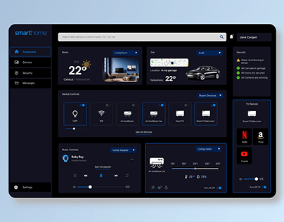 Smart Home and Car Controllar interface
